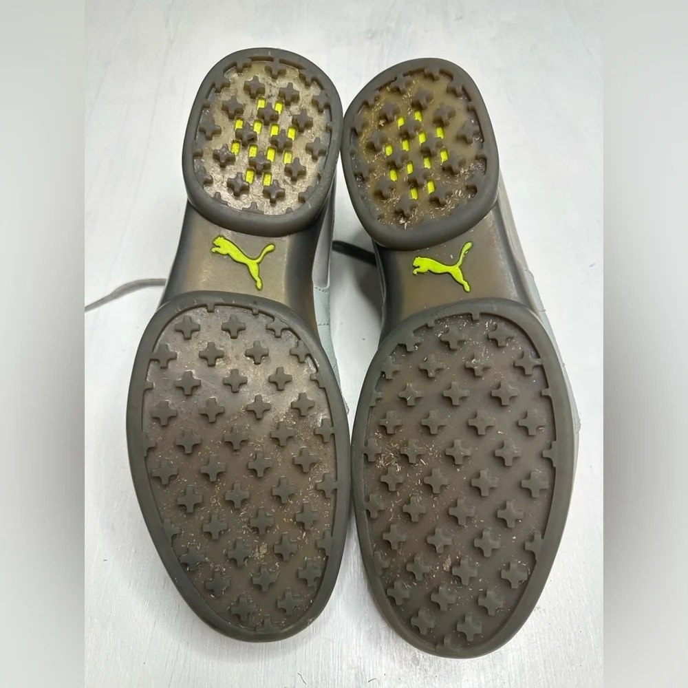 PUMA Creative Factory Golf Shoes – Men’s 9 – Light Green Leather Spikeless - Picture 6 of 9